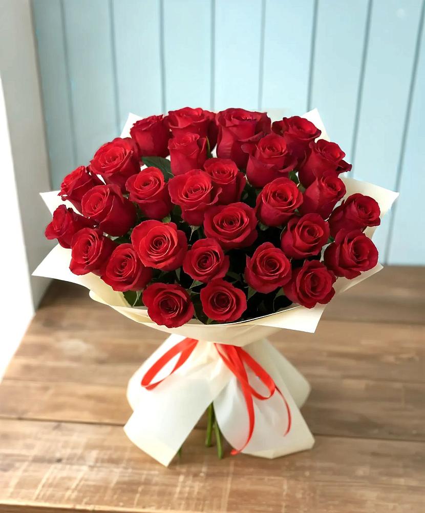 Букет 29 Красных роз в Опытное Поле