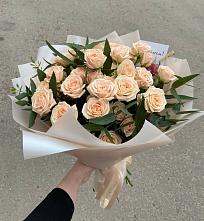 Букет Кремовые розы Латте в Опытное Поле