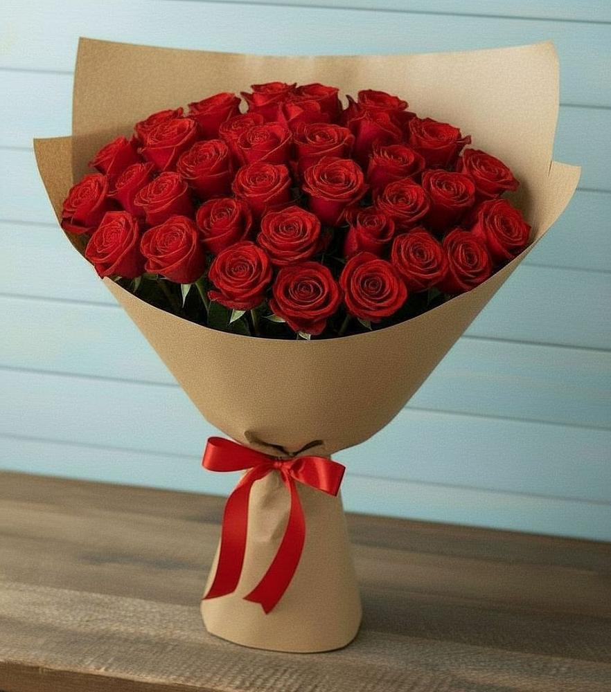 Букет Красные розы Милано в Опытное Поле