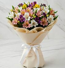 Букет цветов из:  Альстромерии #REPLACE_PRED# Опытное Поле