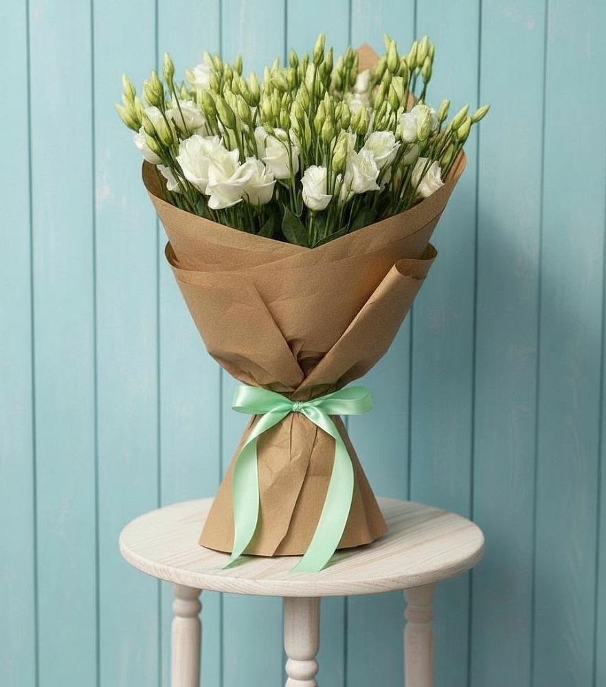 Букет цветов из: Лизиантусы в Опытное Поле