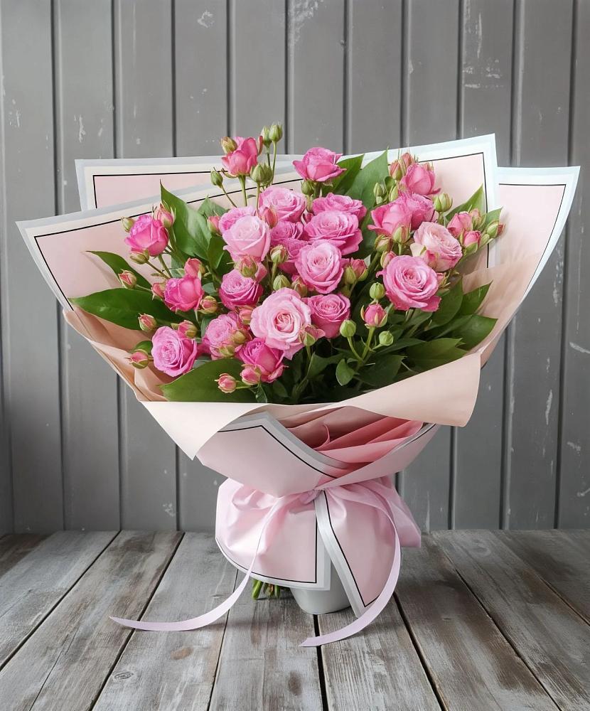 Букет Розовый кустик в Опытное Поле