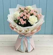 Букет цветов из:  Розы в Опытное Поле
