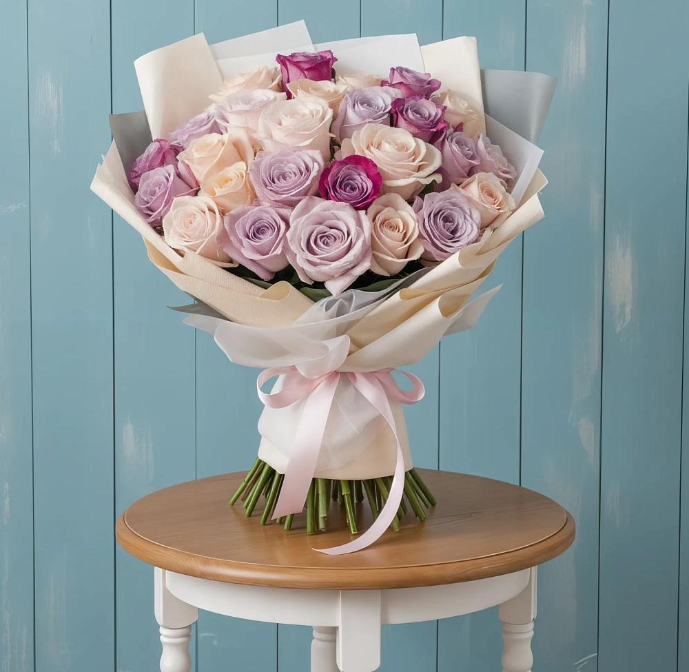 Букет цветов из: Розы в Опытное Поле