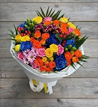 Букет цветов из:  Розы и Хризантемы в Опытное Поле