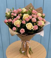 Букет цветов из:  Розы в Опытное Поле