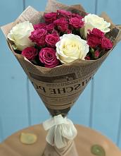 Букет цветов из:  Розы в Опытное Поле
