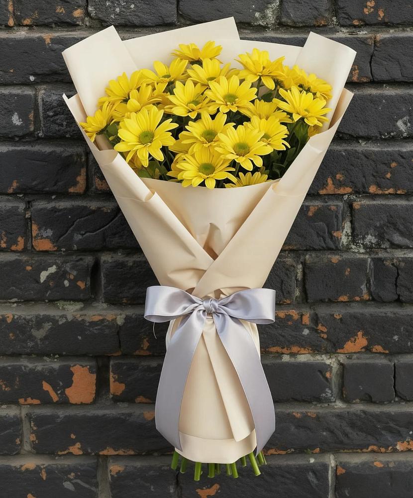 Букет цветов из: Хризантемы в Опытное Поле
