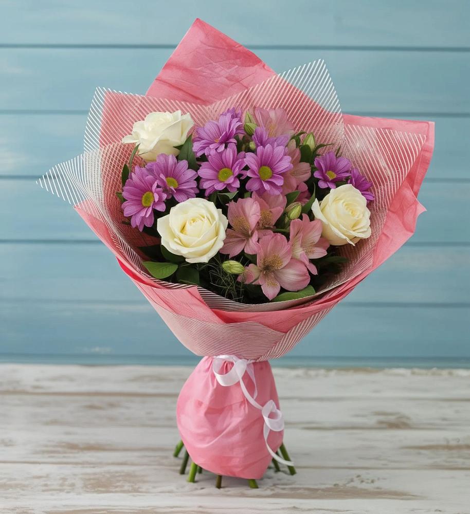 Букет цветов из: Герберы в Опытное Поле