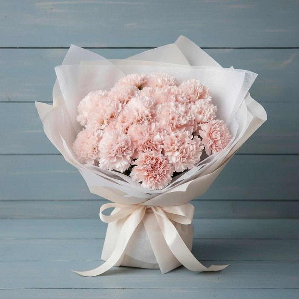 Букет цветов из: Гвоздики в Опытное Поле