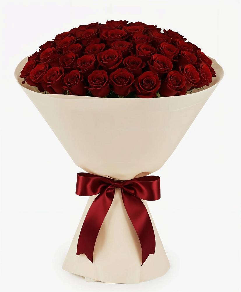 Букет 101 Бордовая роза Блэк Бакарра в Опытное Поле