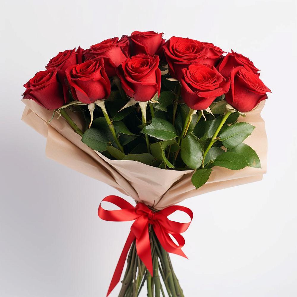 Букет 11 Красных роз Эдлесс Лав в Опытное Поле